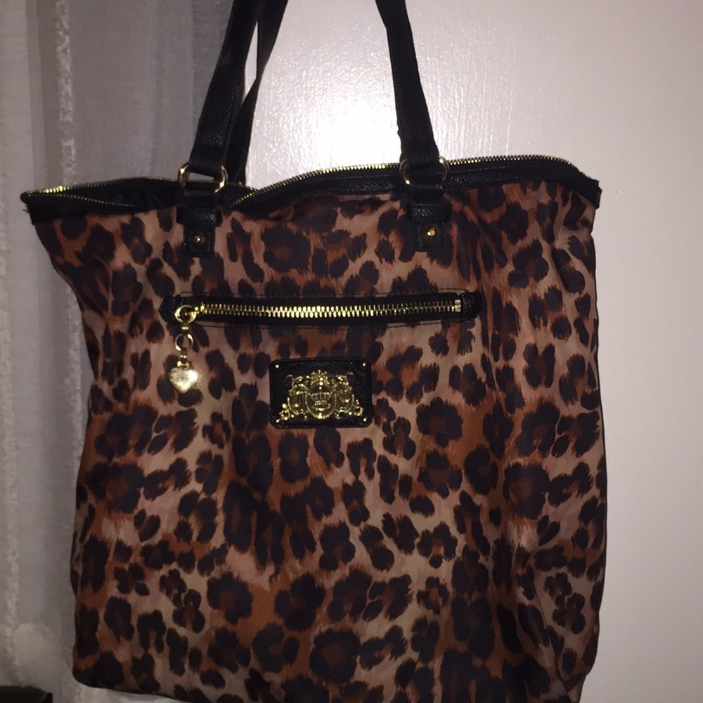 Juicy Couture cheetah print bag.